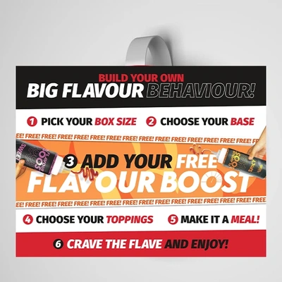  Flavour Boost Wobbler