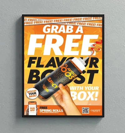  Flavour Boost Poster