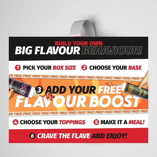  Flavour Boost Wobbler